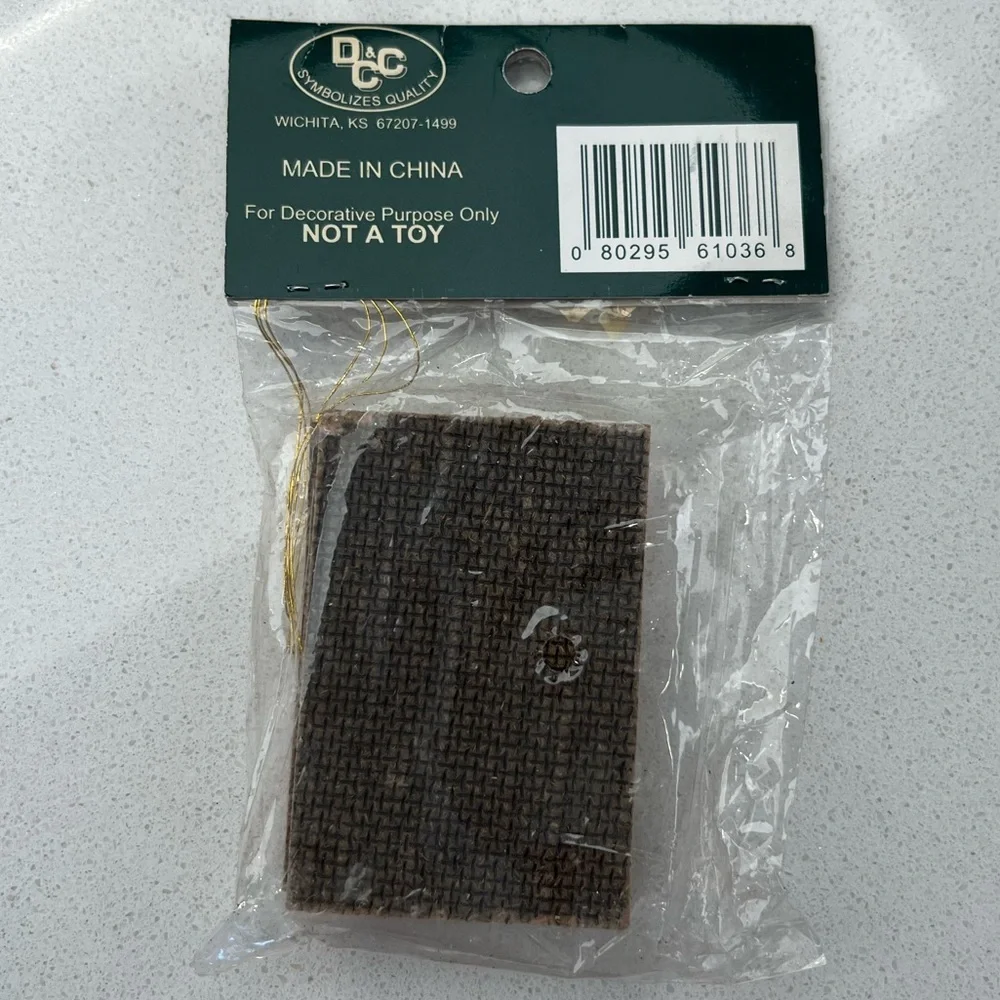 Miniature Chalkboard Blackboard Dollhouse Christmas Ornament Set of 3 - Picture 3 of 4